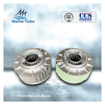 Turbo silenciador de fluxo misto de um estágio T-TPS48